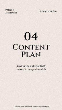 #MeToo Movement Square IG Posts presentation template 