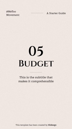 #MeToo Movement Square IG Posts presentation template 