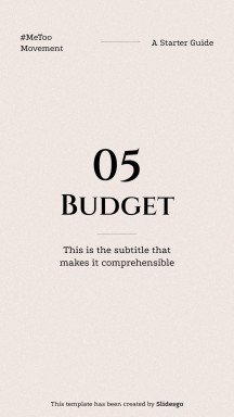 #MeToo Movement Square IG Posts presentation template 