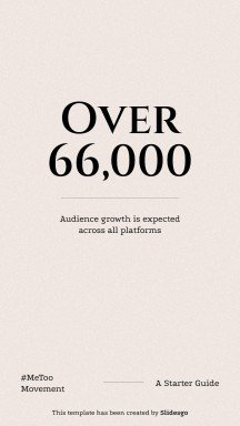 #MeToo Movement Square IG Posts presentation template 