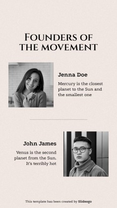 #MeToo Movement Square IG Posts presentation template 