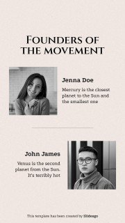 #MeToo Movement Square IG Posts presentation template 