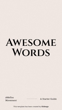 #MeToo Movement Square IG Posts presentation template 