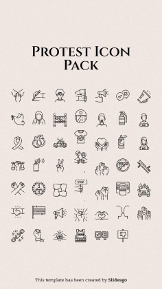 #MeToo Movement Square IG Posts presentation template 