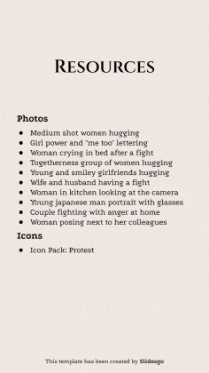 #MeToo Movement Square IG Posts presentation template 