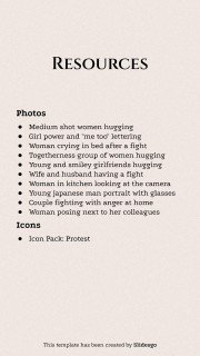 #MeToo Movement Square IG Posts presentation template 