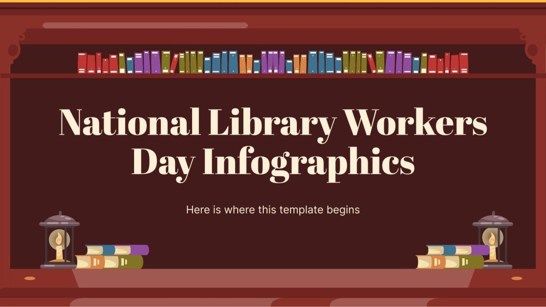 National Library Workers Day Infographics Google Slides