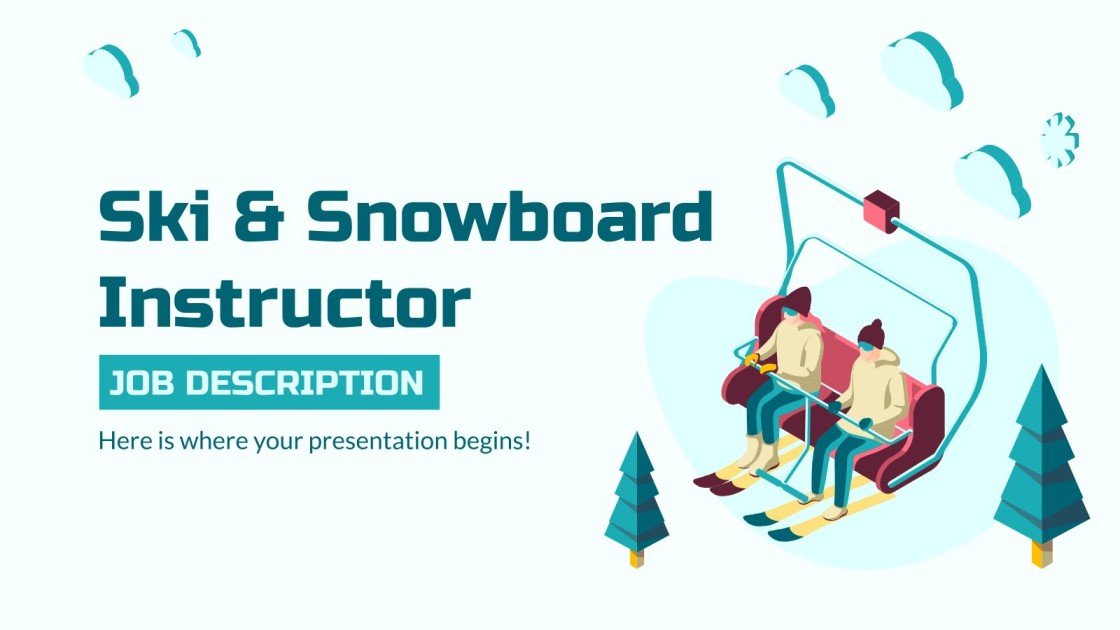Ski & Snowboard Instructor Job Description Google Slides