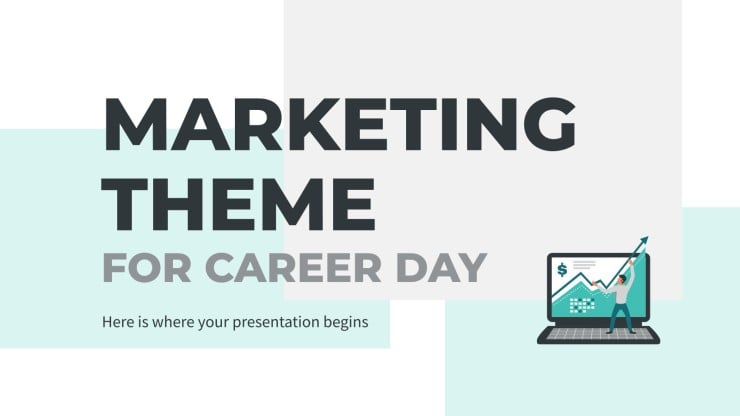 Marketing Theme for Career Day presentation template 