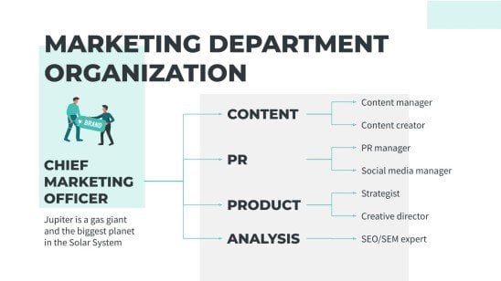 Marketingthema für den Karrieretag Präsentationsvorlage