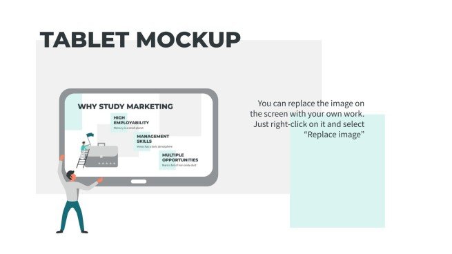 Modelo de apresentação Tema de marketing para o Dia das Carreiras