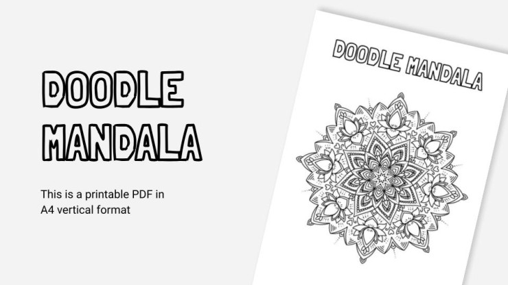 Printable coloring worksheets about doodles in PDF format