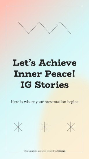 Let's Achieve Inner Peace! presentation template 