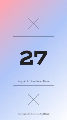 Let's Achieve Inner Peace! presentation template 