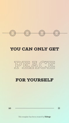Let's Achieve Inner Peace! presentation template 