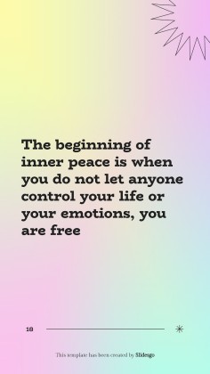 Let's Achieve Inner Peace! presentation template 