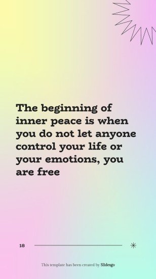 Let's Achieve Inner Peace! presentation template 