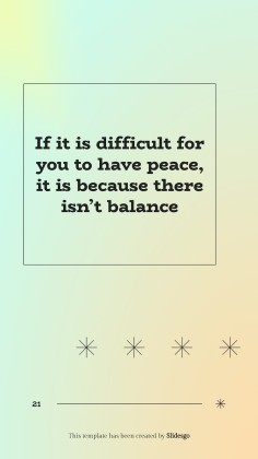 Let's Achieve Inner Peace! presentation template 