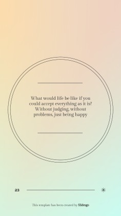 Let's Achieve Inner Peace! presentation template 