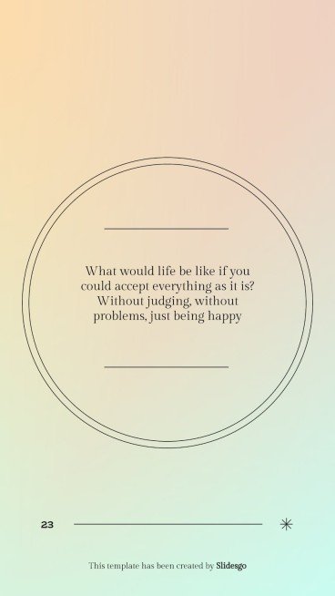 Let's Achieve Inner Peace! presentation template 