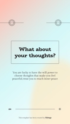 Let's Achieve Inner Peace! presentation template 