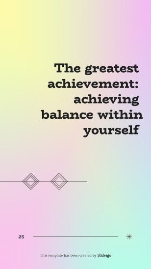 Let's Achieve Inner Peace! presentation template 