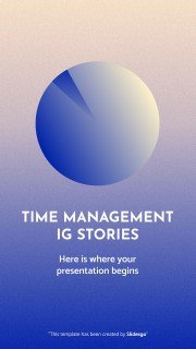 Time Management Square IG Posts presentation template 