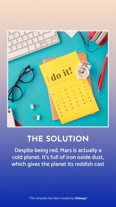 Time Management Square IG Posts presentation template 