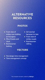 Time Management Square IG Posts presentation template 