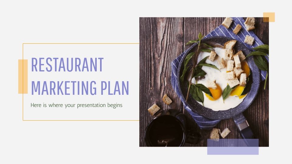 Plan marketing pour les restaurants Modèles de présentation