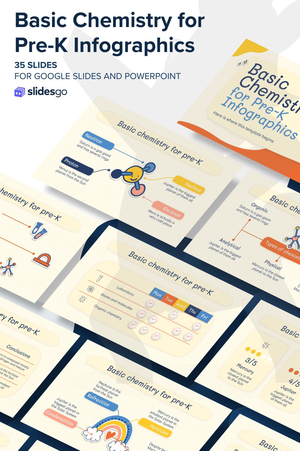 Basic Chemistry for Pre-K Infographics | Google Slides & PPT