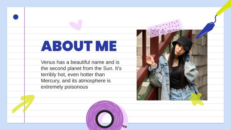 Simple Notebook Korean Artist Portfolio | Google Slides