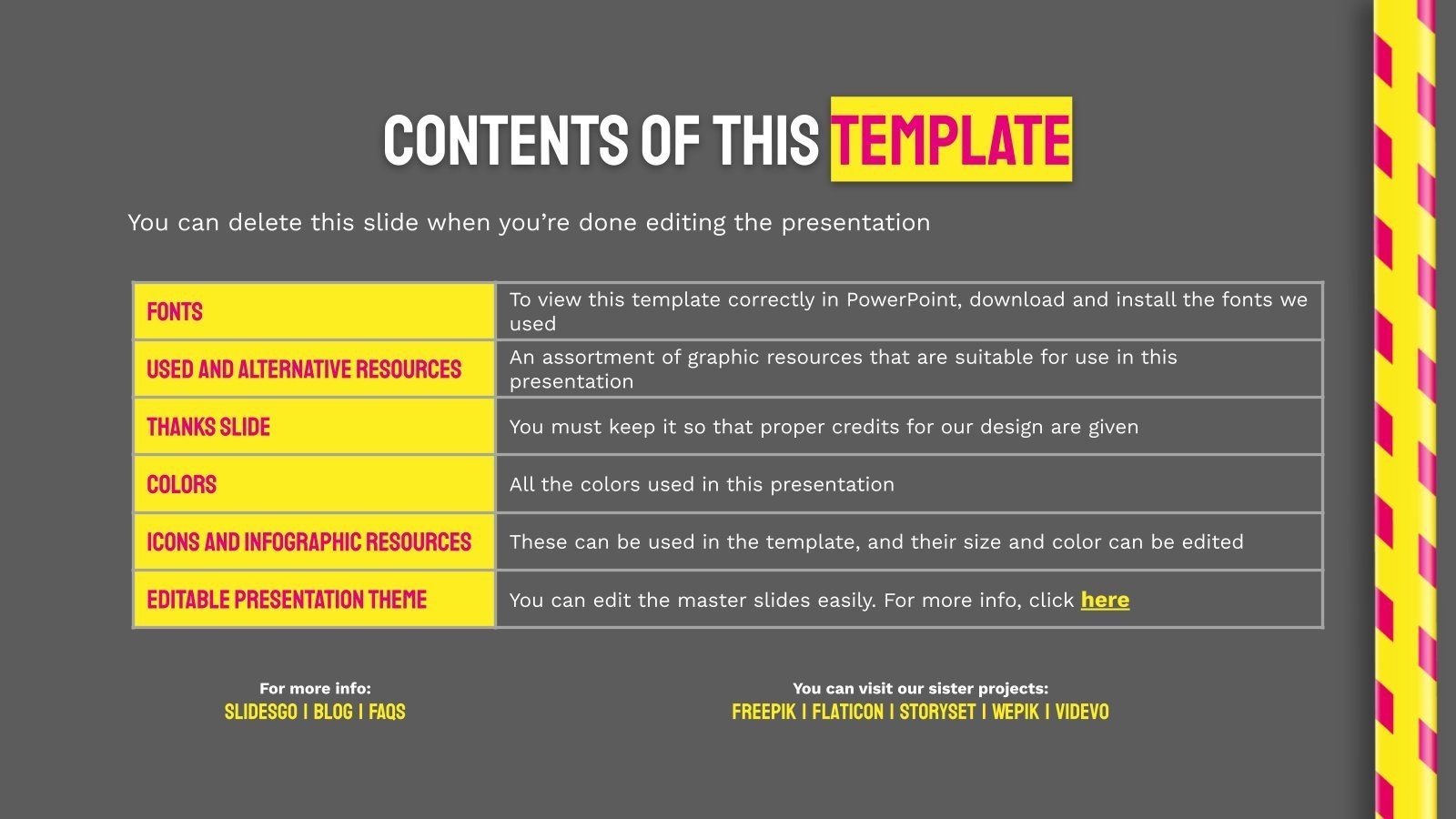 Caution Tape Style Newsletter | Google Slides & PowerPoint