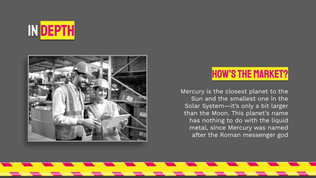 Caution Tape Style Newsletter Google Slides & PowerPoint