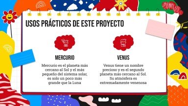 Plantilla de presentación Tema de cuaderno de colores para estudiantes colombianos de preescolar