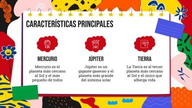 Plantilla de presentación Tema de cuaderno de colores para estudiantes colombianos de preescolar