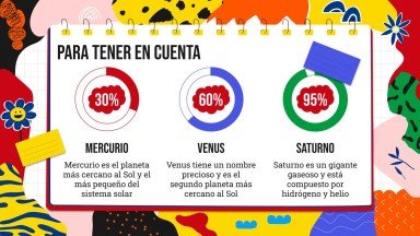 Modelo de apresentação Tema de caderno colorido para estudantes colombianos da pré-escola