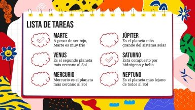 Thème de cahier coloré pour les élèves de maternelle colombiens Modèles de présentation