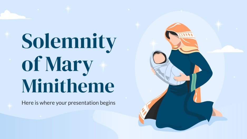 Solemnity of Mary Minitheme Google Slides & PowerPoint