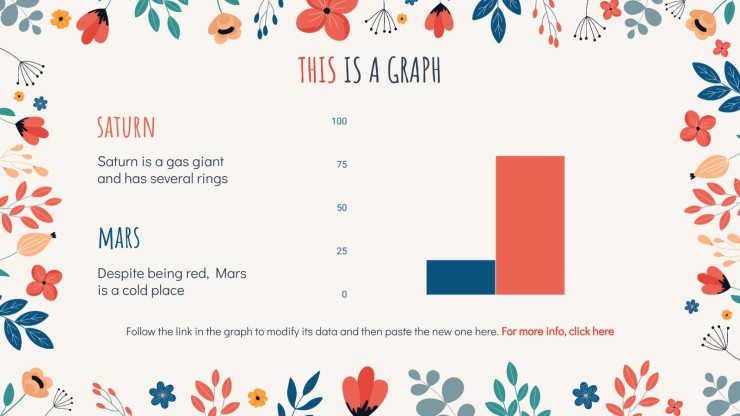 Floral Pattern presentation template 