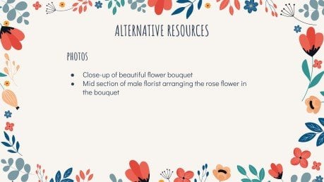 Floral Pattern presentation template 