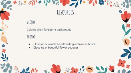 Floral Pattern presentation template 