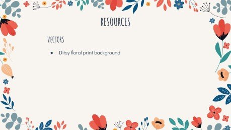 Floral Pattern presentation template 