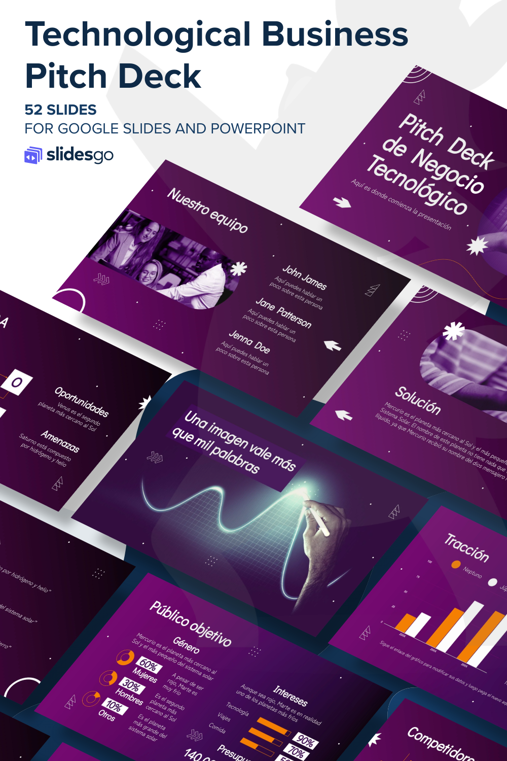 Technological Business Pitch Deck | Google Slides & PPT