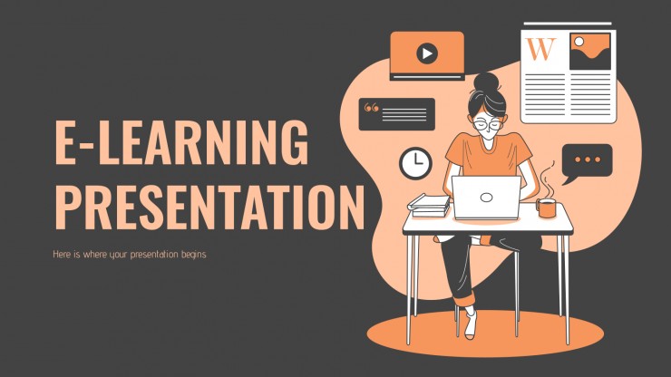 E-Learning Presentation Google Slides and PowerPoint Template