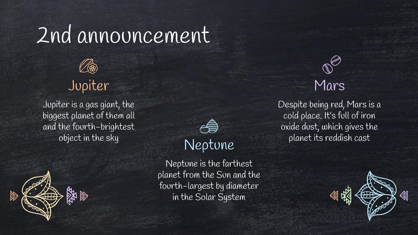 Chalkboard with Javanese Batik Illustrations Newsletter