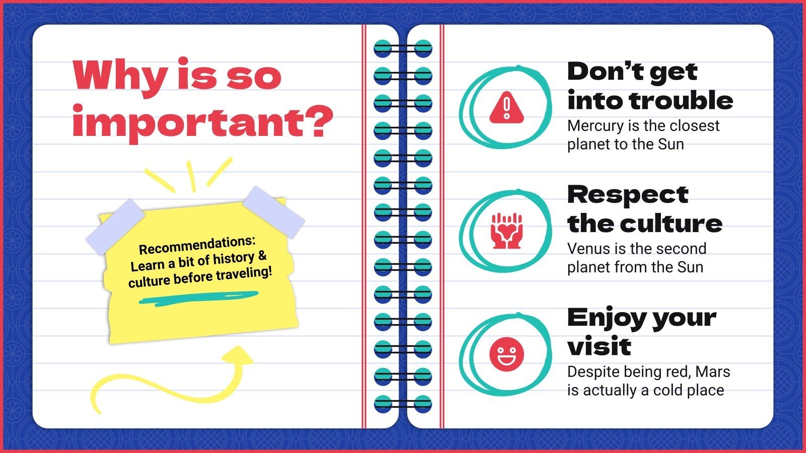 Do and Don'ts in South Korea Travel Notebook for Students