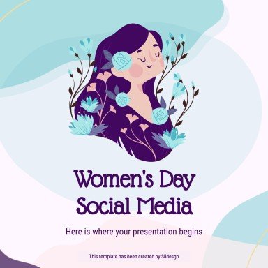 여성의 날 소셜 미디어 프레젠테이션 템플릿