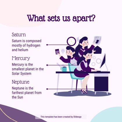 여성의 날 소셜 미디어 프레젠테이션 템플릿