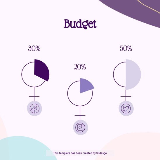 여성의 날 소셜 미디어 프레젠테이션 템플릿